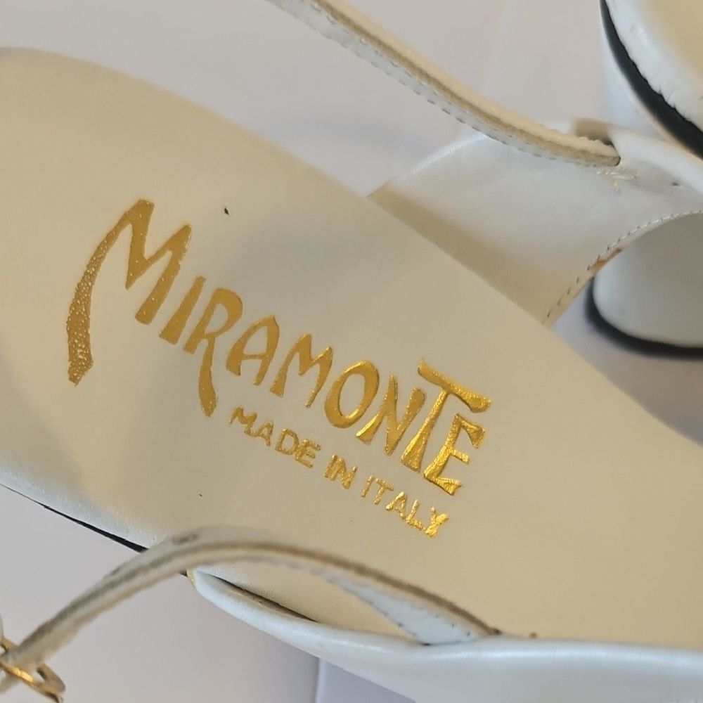Miramontes White Leather Crisscross Sandals with Ankle Strap - Picture 8 of 10